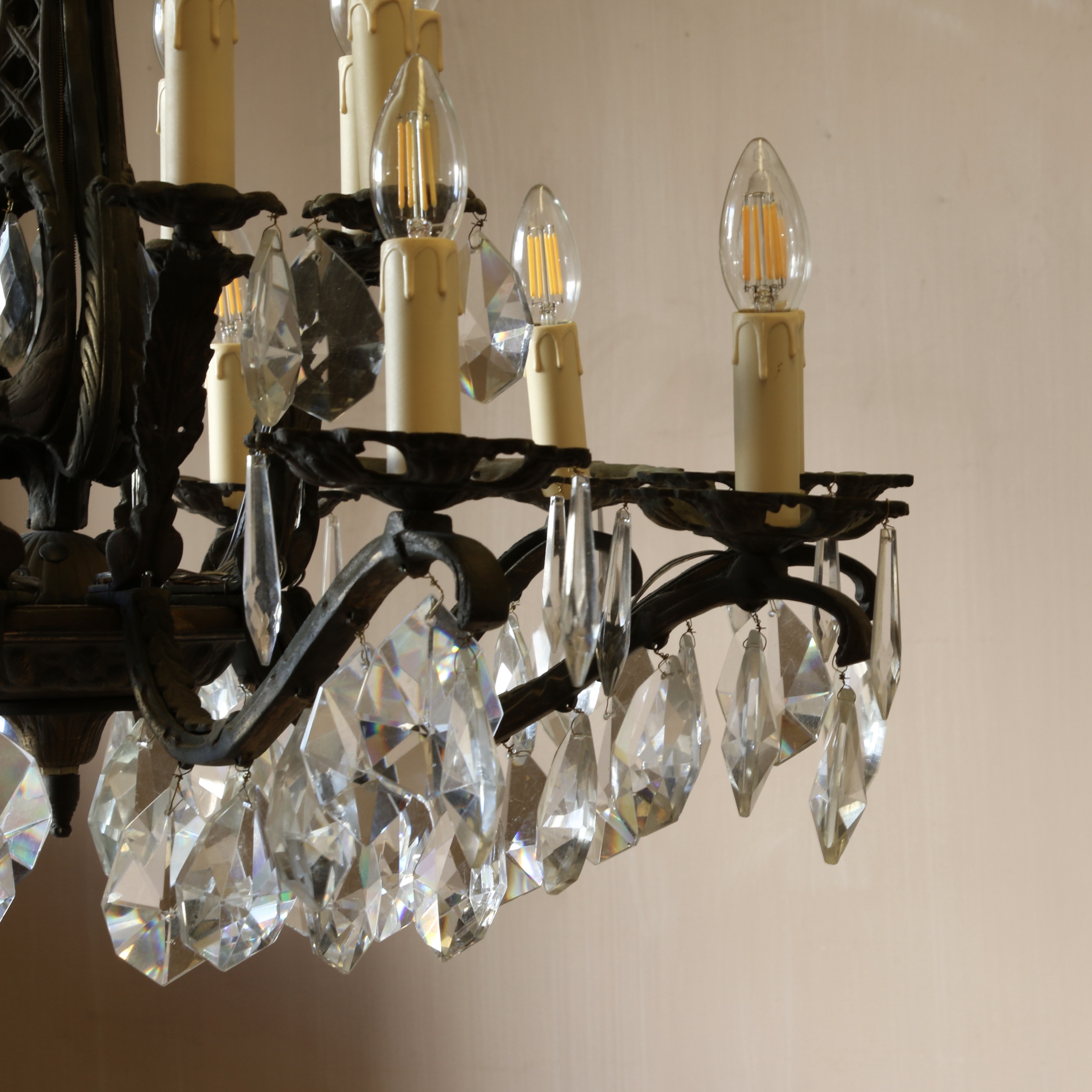French 20 Light Chandelier